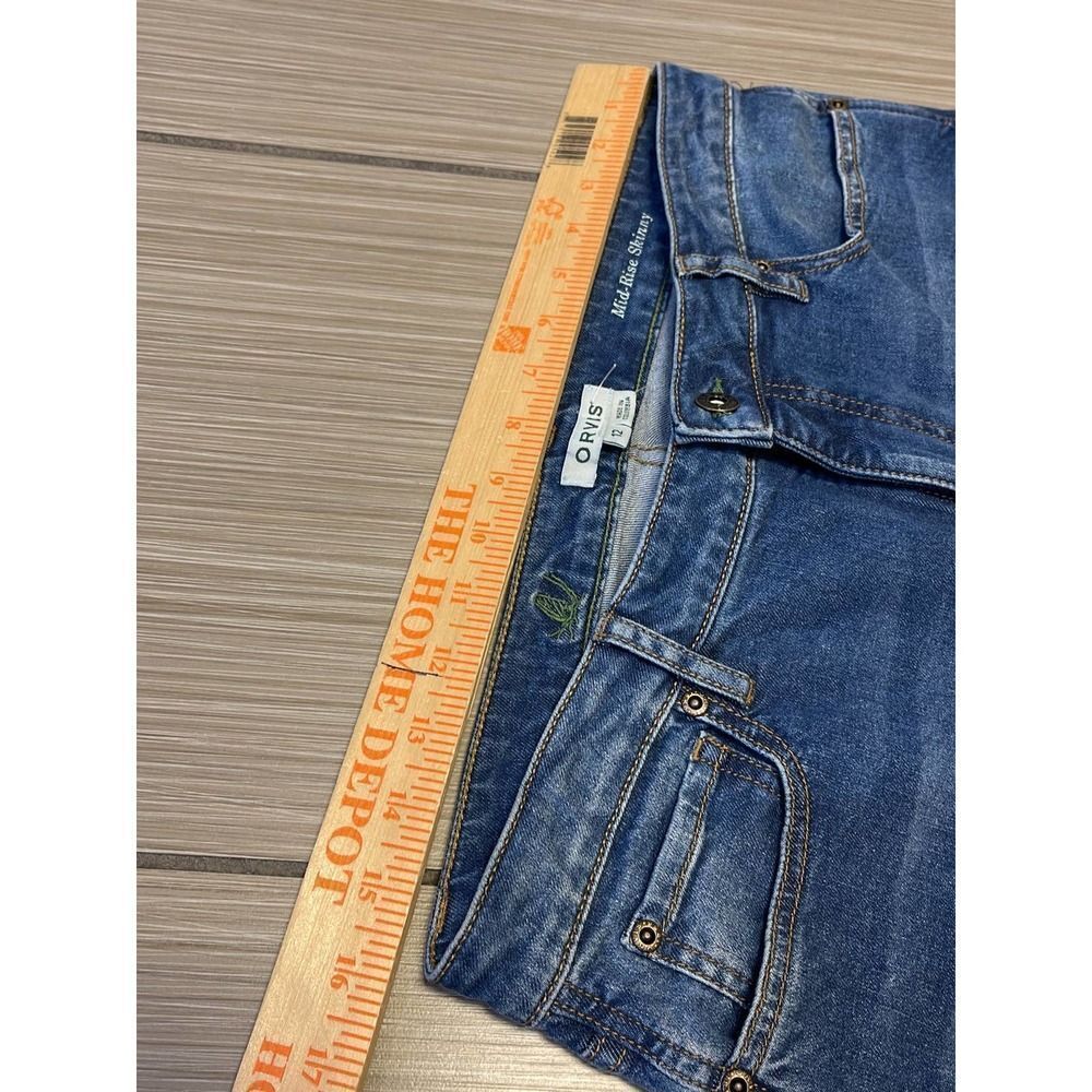 Orvis 10” rise skinny jeans womens sz 12 (Fits size 10 better) stretch NWT - Picture 7 of 10